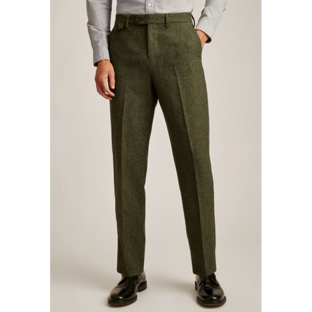 Bonobos 100%Wool Jetsetter British Tweed Dress Pant Mens 32 Academia Heritage